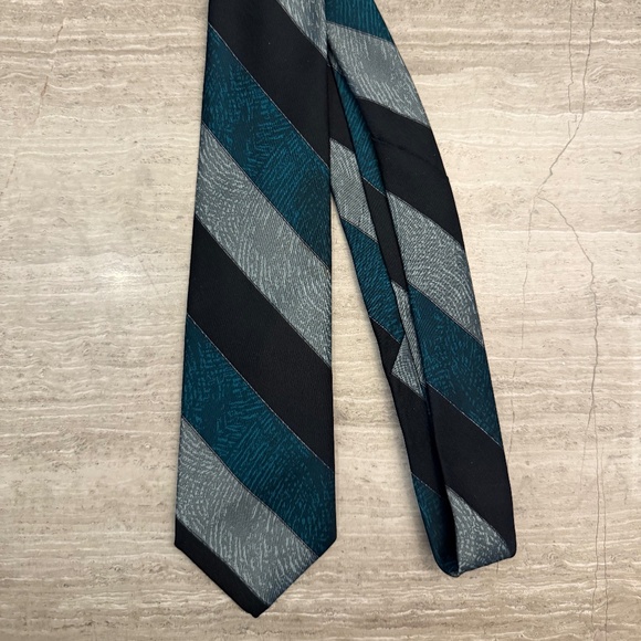 Paco Rabanne Extra Long Mens Silk Tie, Striped 63" in length - Picture 1 of 8